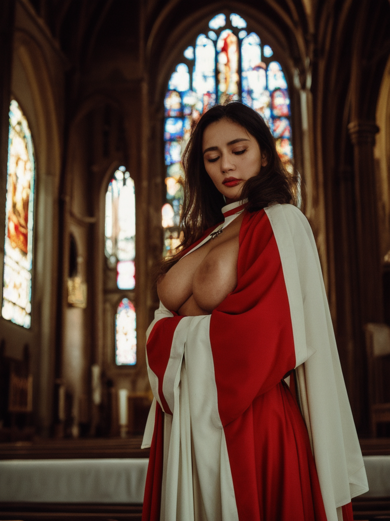 Lady in red church version — 22