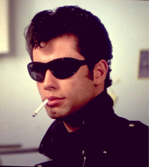 Black leather motorcycle smoke — 41