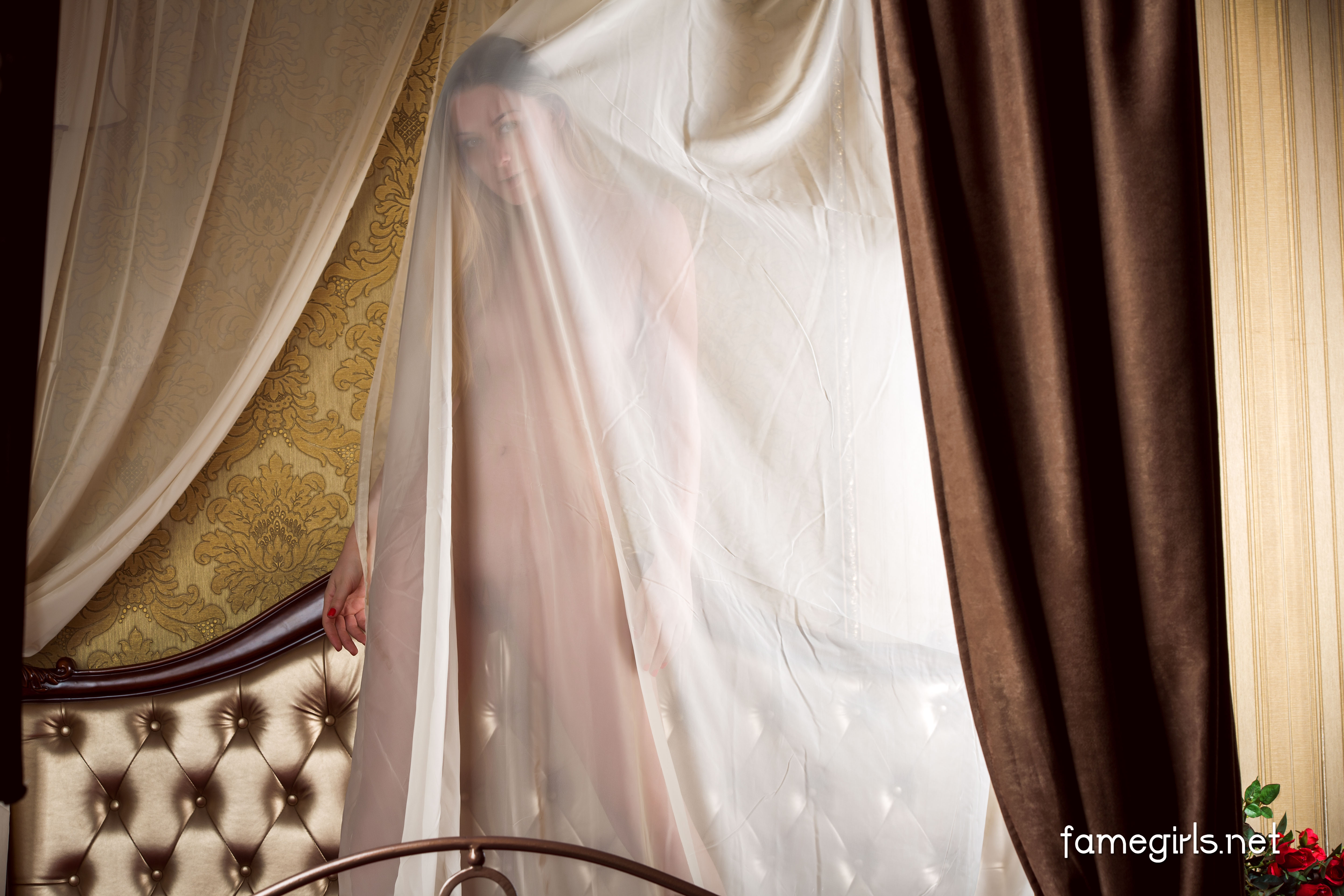Russian Teen Model Ella on the Bed — 40