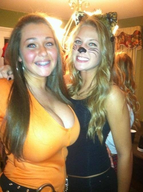 Girls with big and small tits, you pick! — 34