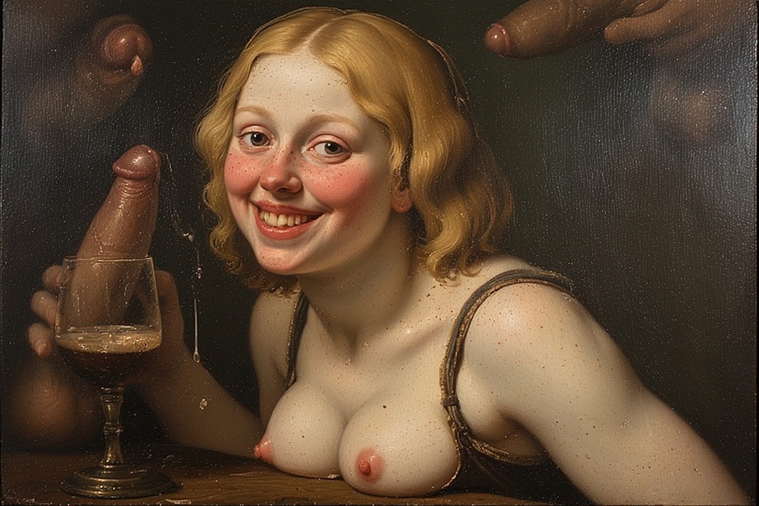 Young slut waitress. Flemish school — 16