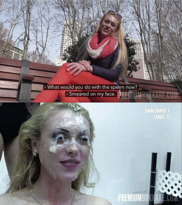 Filthy Euro Bukkake Whores Drowning in Cum — 48
