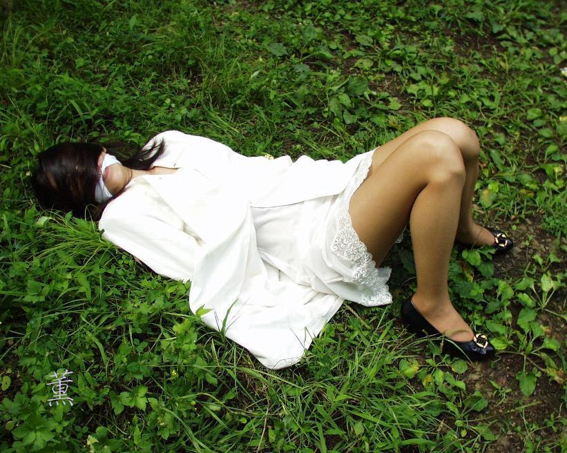 old japanese outdor bondage session — 27