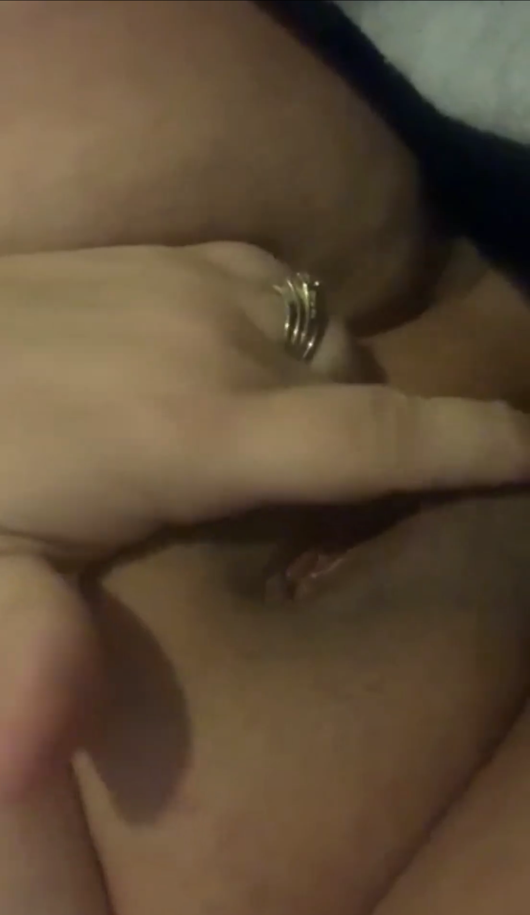 Whore wife Virginia showing me bulls sperm inside — 20