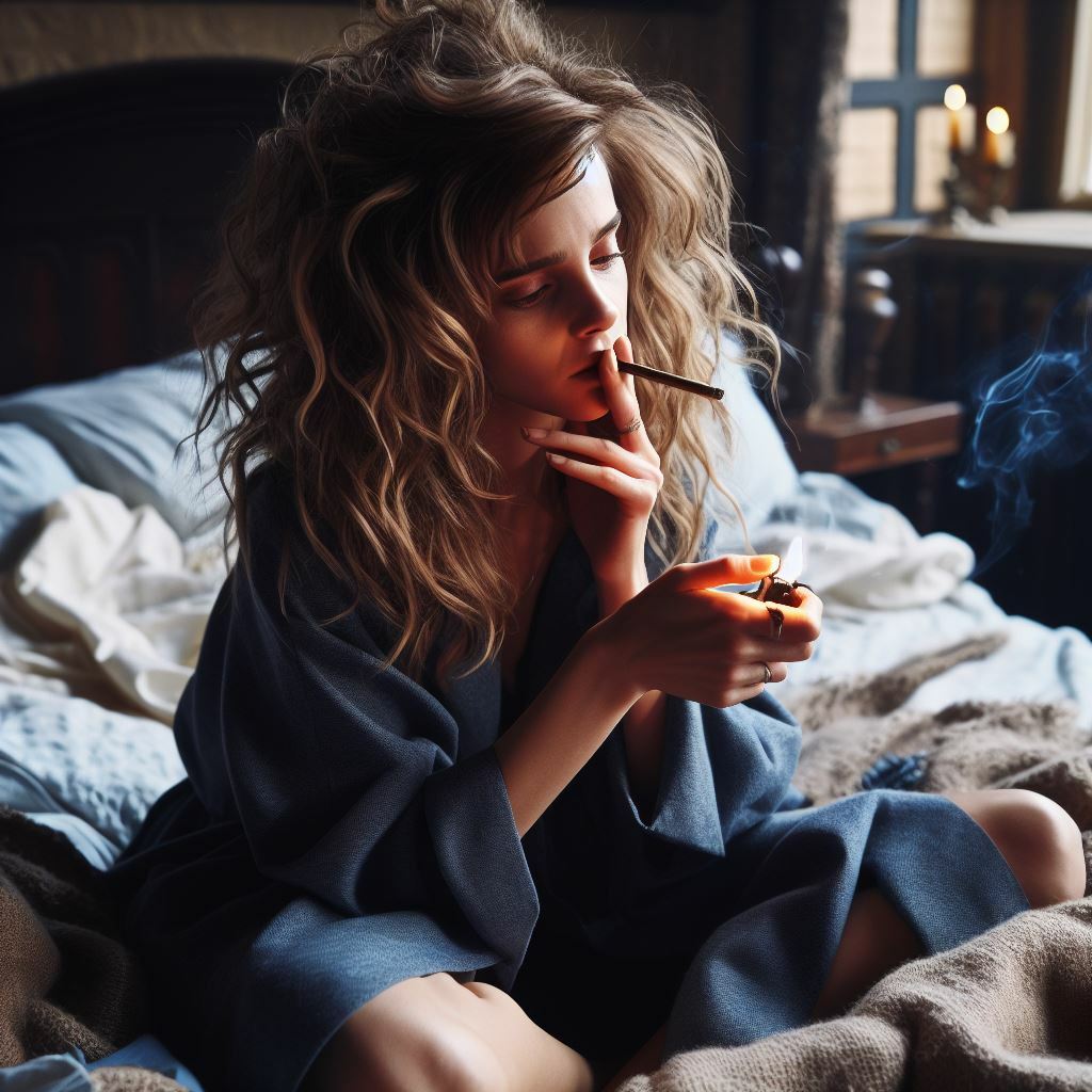 Emma Watson - Hermione - Smoking Fetish AI Art — 8