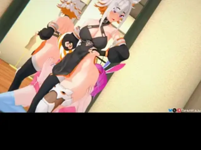 Deme gets her fat ass eaten by CottontailVA in public store - Vtuber Hentai (SpamKaju)