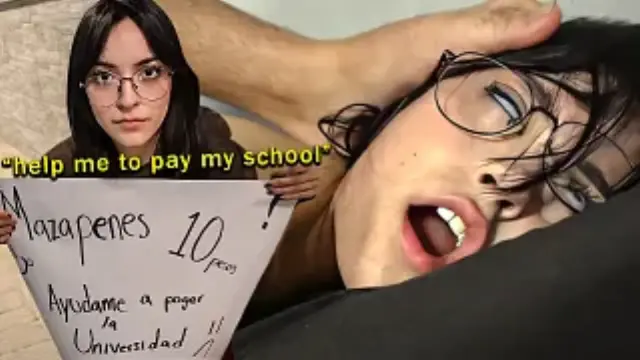 I Offered to Pay for This Nerdy 18-year-old Virgin Girl's University Tuition, but She Ended up Getting Fucked and Penniless.